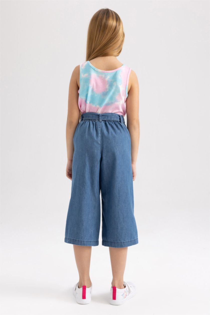 GIRLS & TEENS Blue بنطلون كولوت فيت