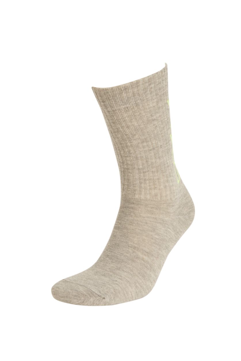 HOMME Blanc Chaussettes Longues Coton 3 Homme