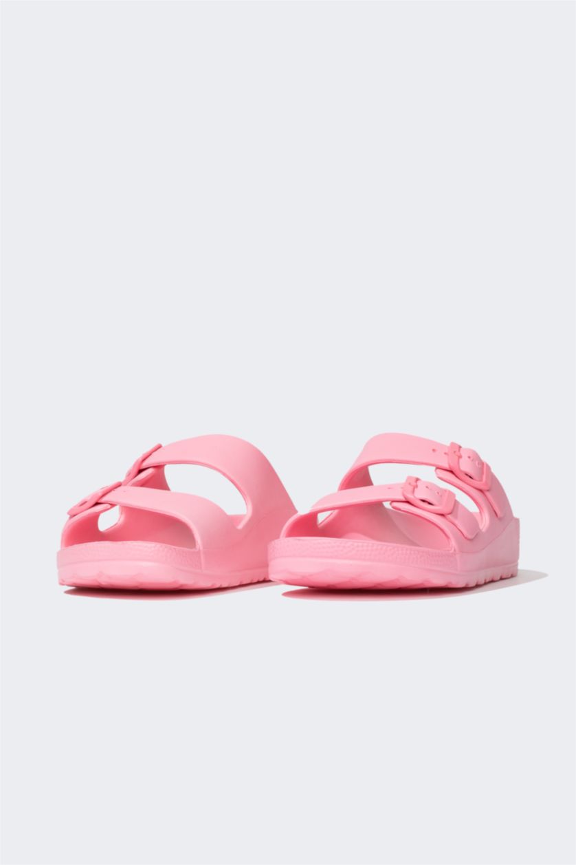 WOMAN Pink Woman Flat Sole Slipper