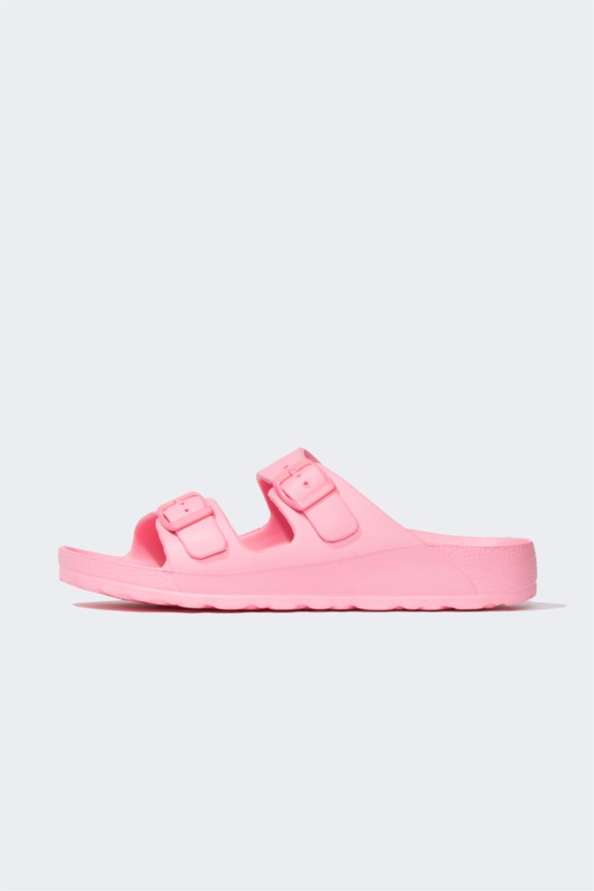 WOMAN Pink Woman Flat Sole Slipper