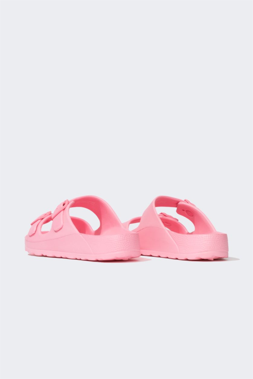 WOMAN Pink Woman Flat Sole Slipper