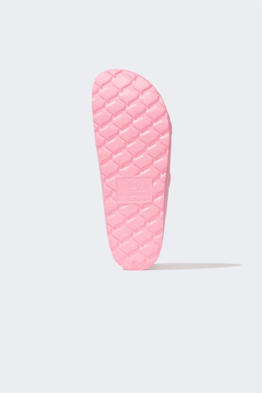 WOMAN Pink Woman Flat Sole Slipper