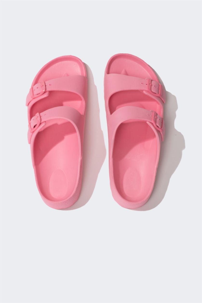 WOMAN Pink Woman Flat Sole Slipper