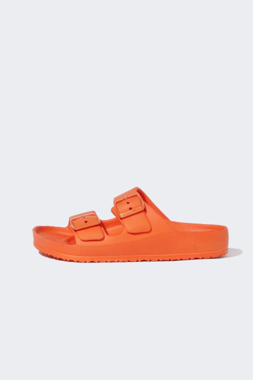 WOMAN Tile Eva Double Band Buckle Indoor Slippers