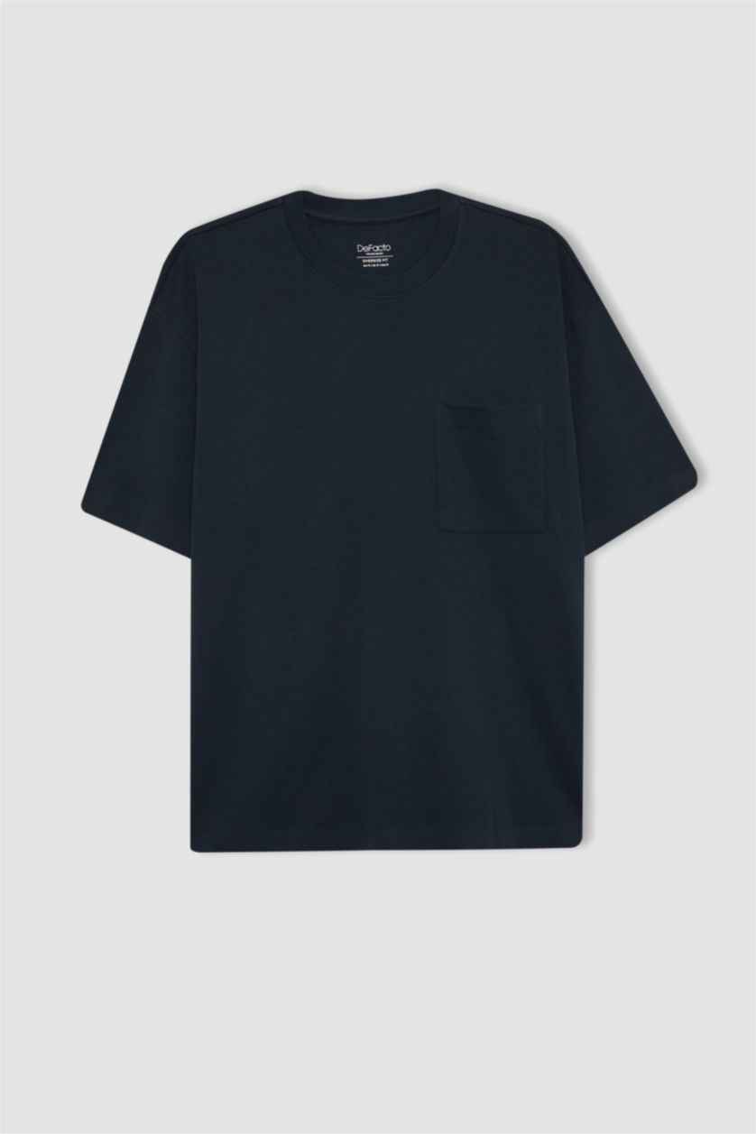 MAN NAVY Oversize Fit Short Sleeve T-Shirt