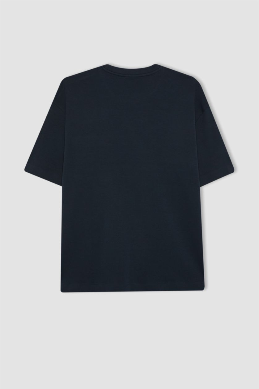MAN NAVY Oversize Fit Short Sleeve T-Shirt