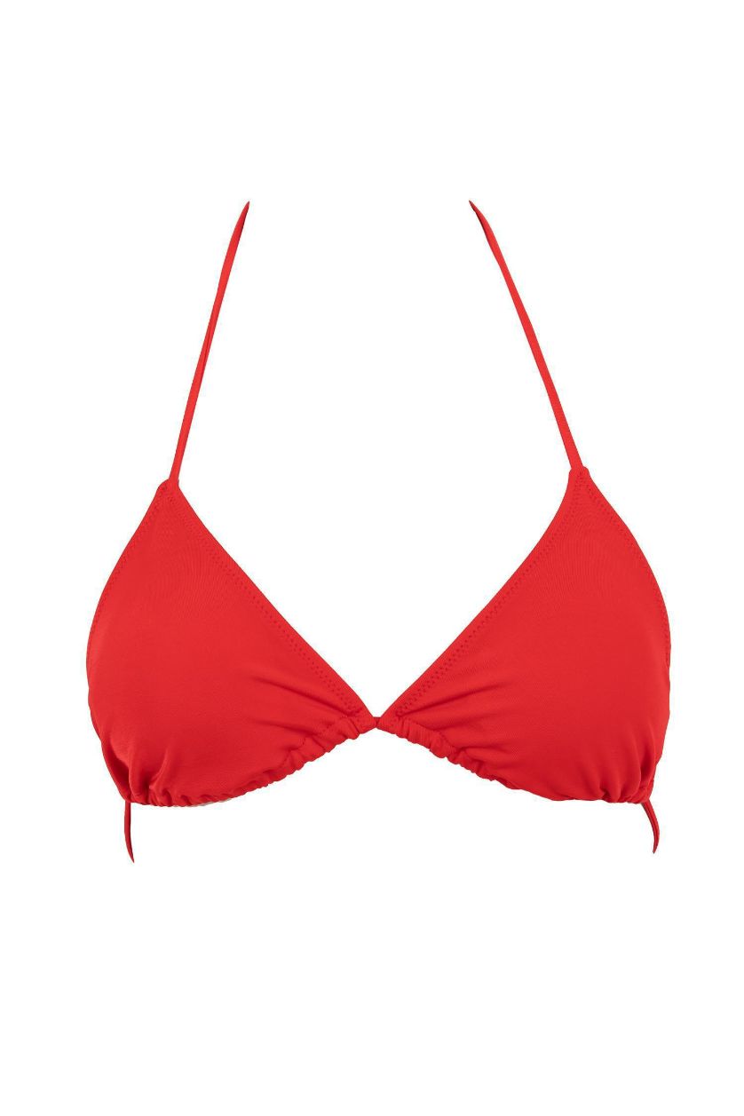 Woman Red Regular Fit Bikini Top