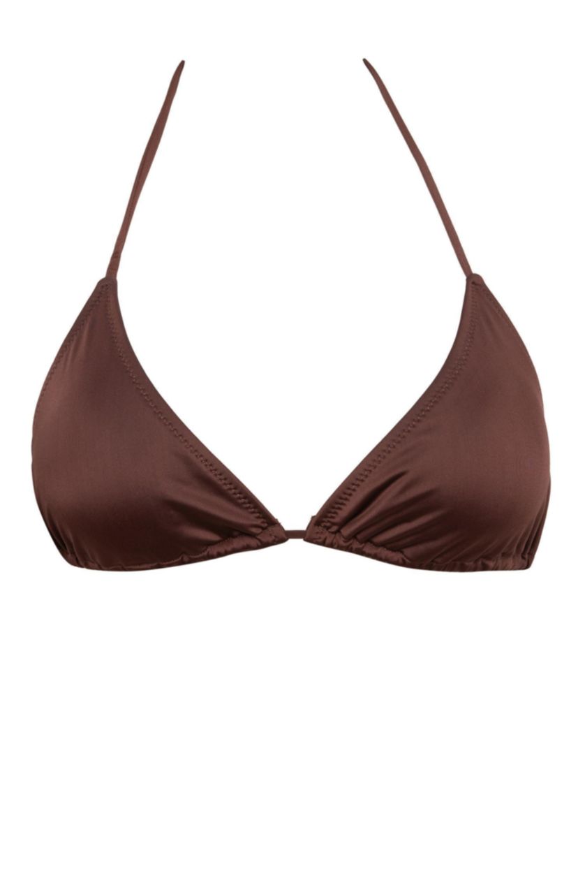 WOMAN Brown Regular Fit Bikini Top