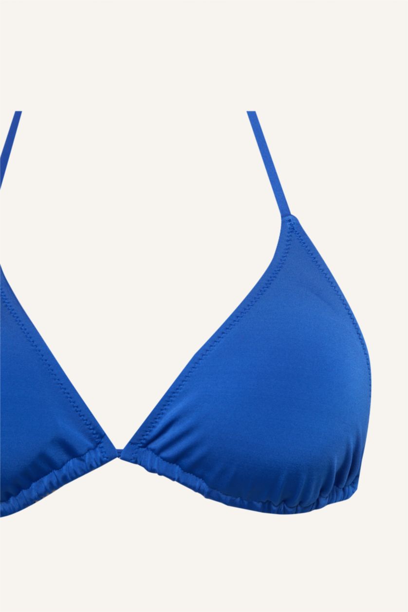 Kadın Saks Regular Fit Bikini Üstü