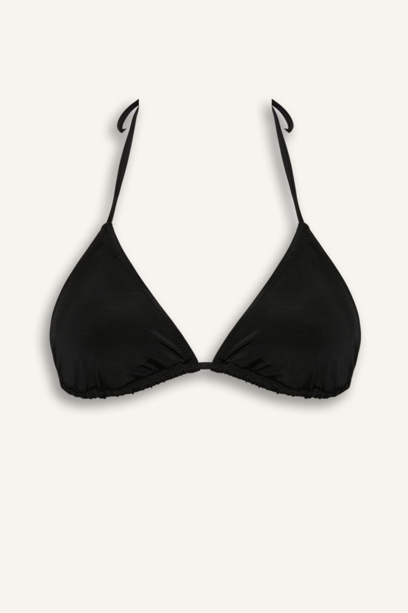 Kadın Siyah Regular Fıt Bikini Üstü