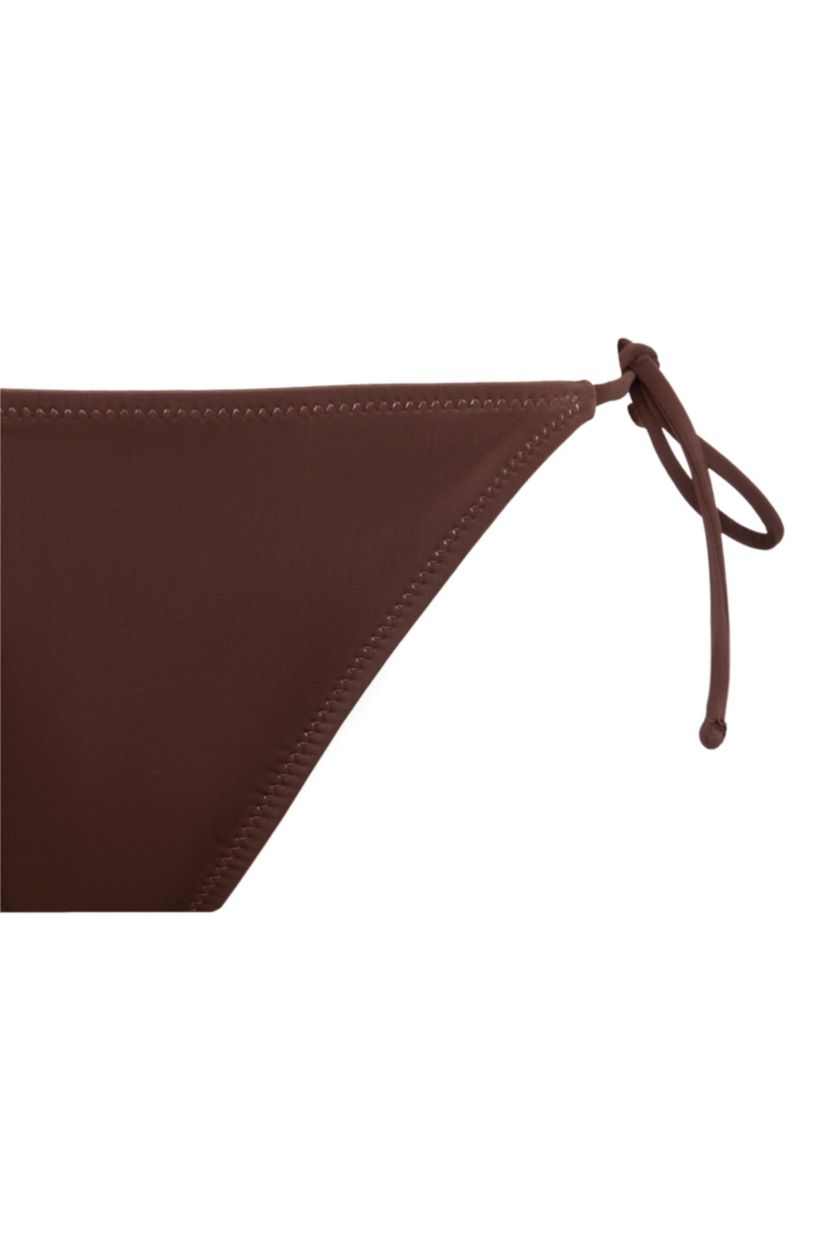 Woman Brown Fall in Love Regular Fit Bikini Bottom