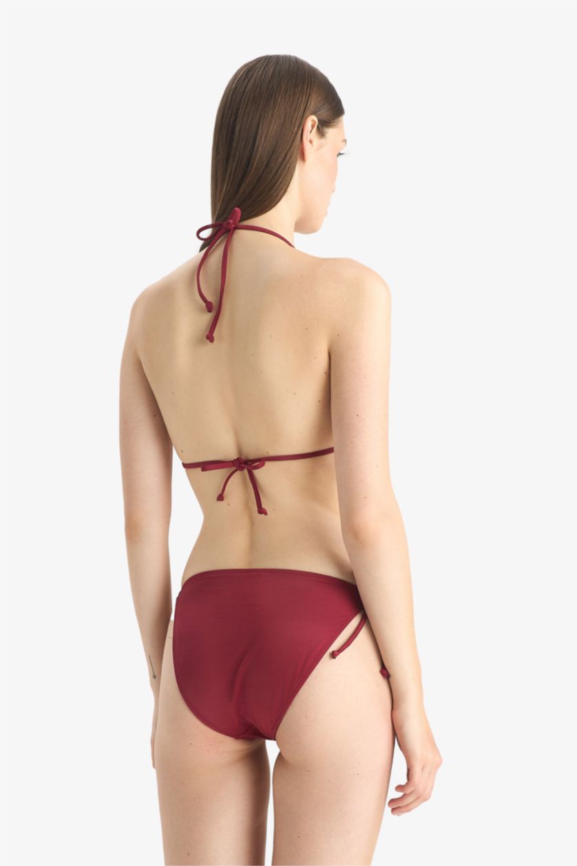 Kadın Bordo Regular Fit Bikini Altı
