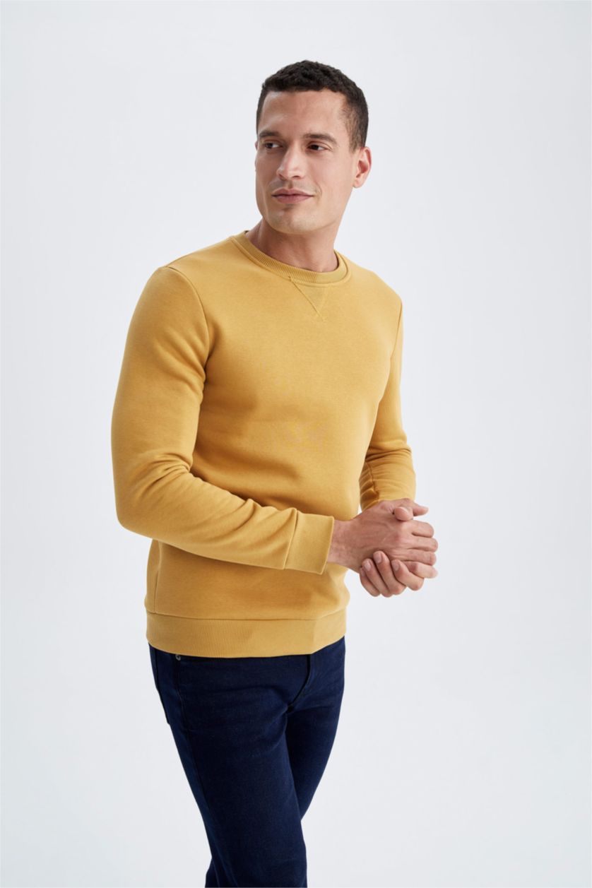 HOMME Jaune Regular Fit Sweatshirt