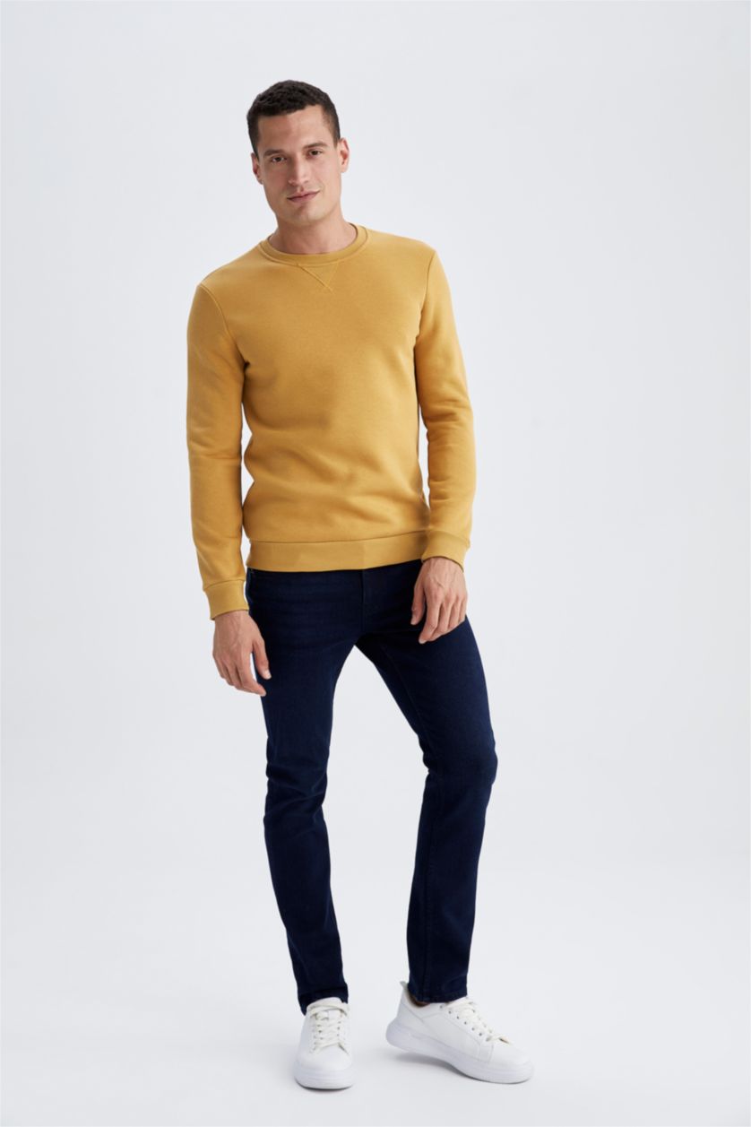 HOMME Jaune Regular Fit Sweatshirt