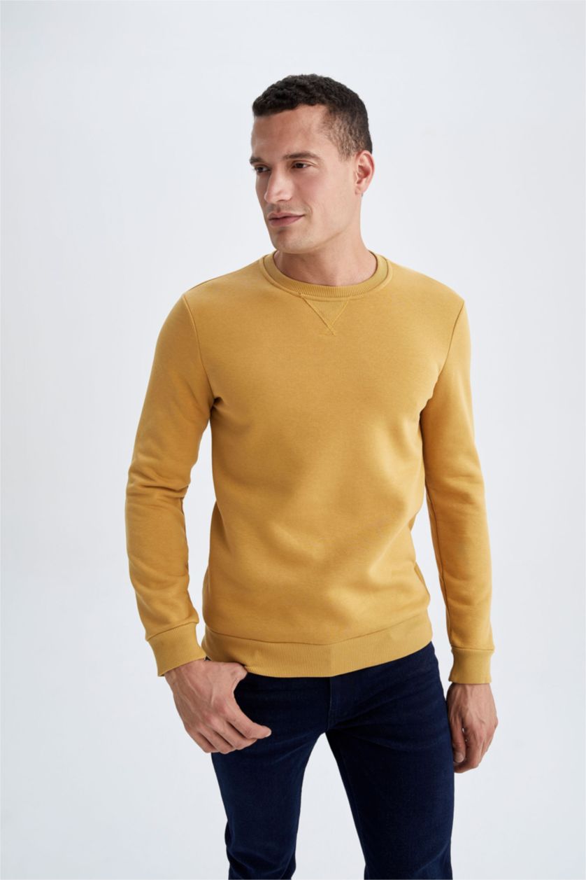 HOMME Jaune Regular Fit Sweatshirt