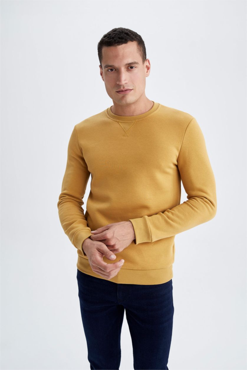HOMME Jaune Regular Fit Sweatshirt