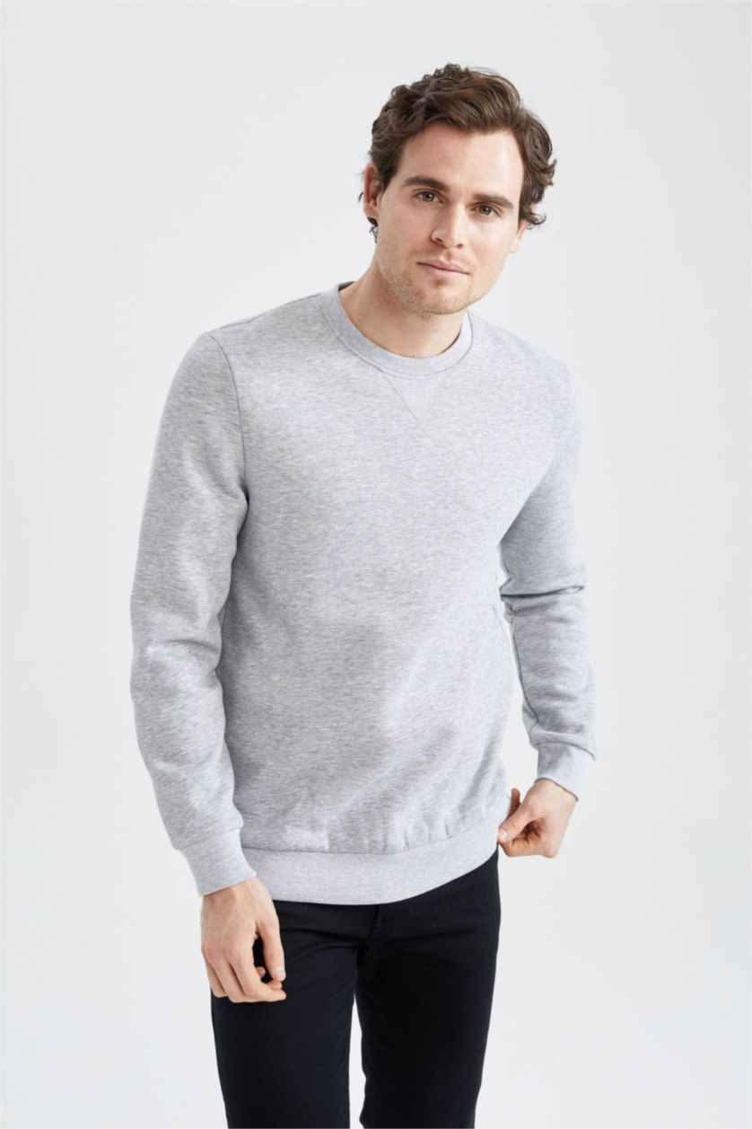 HOMME Gris Regular Fit Sweatshirt