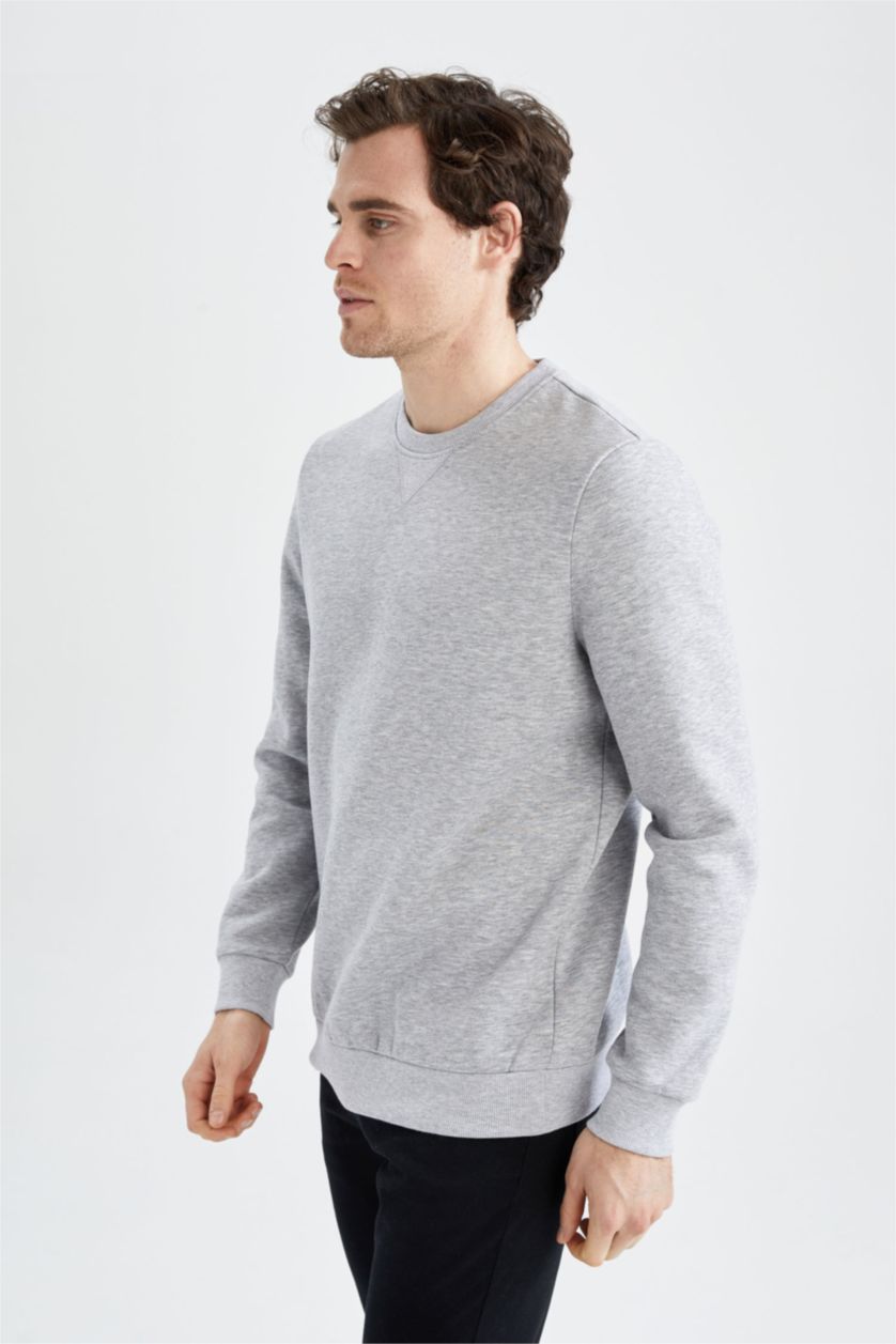 HOMME Gris Regular Fit Sweatshirt