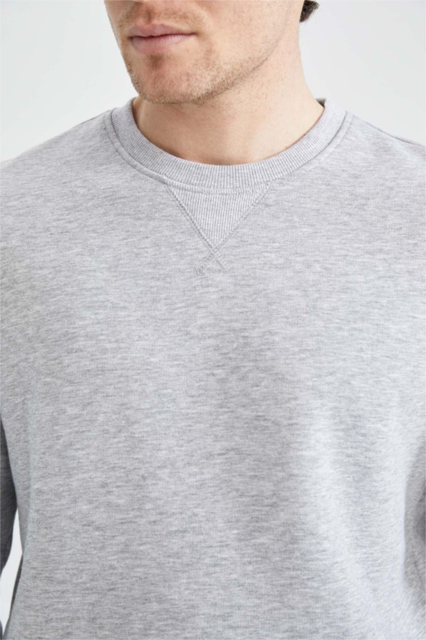 HOMME Gris Regular Fit Sweatshirt