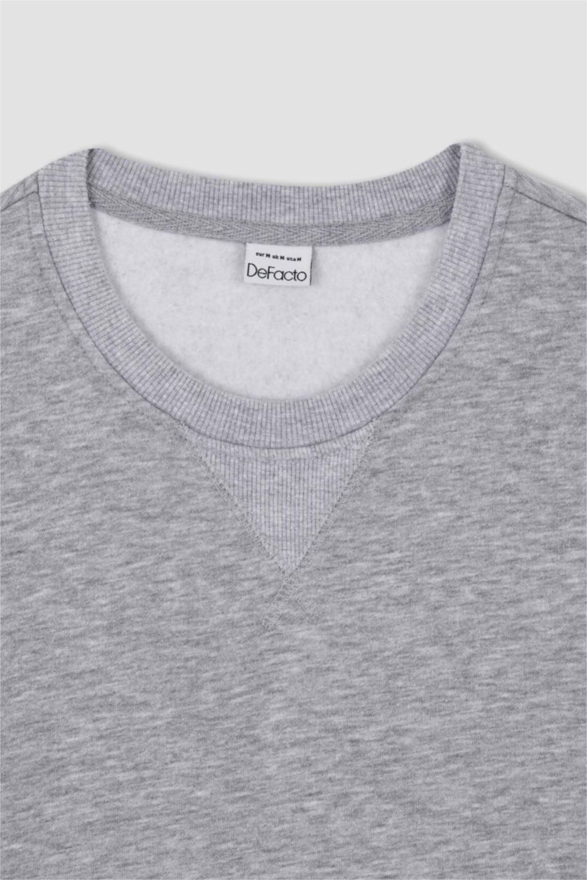 HOMME Gris Regular Fit Sweatshirt