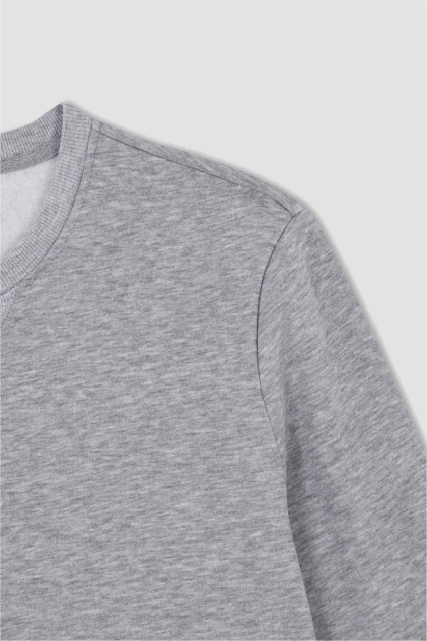 HOMME Gris Regular Fit Sweatshirt