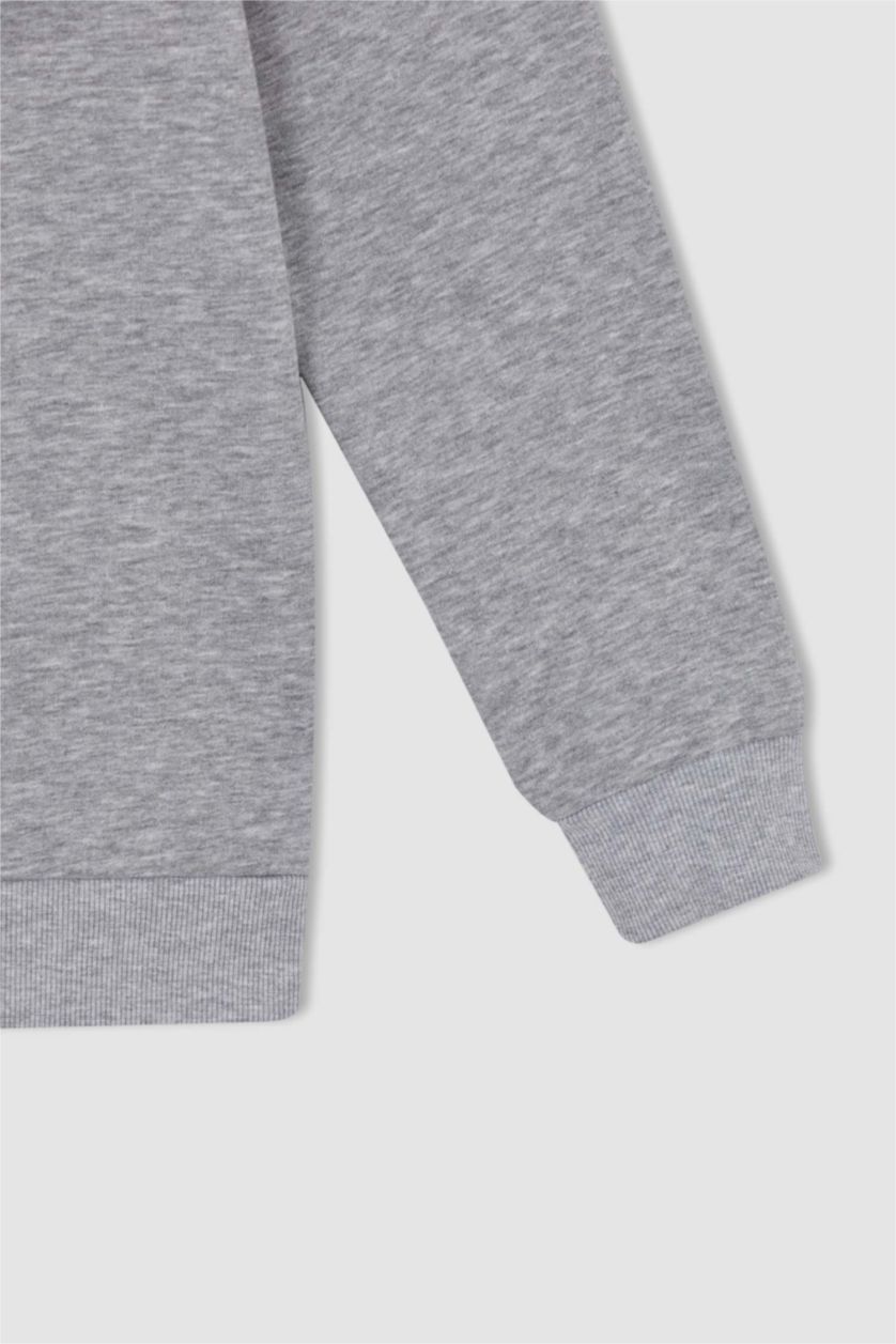 HOMME Gris Regular Fit Sweatshirt