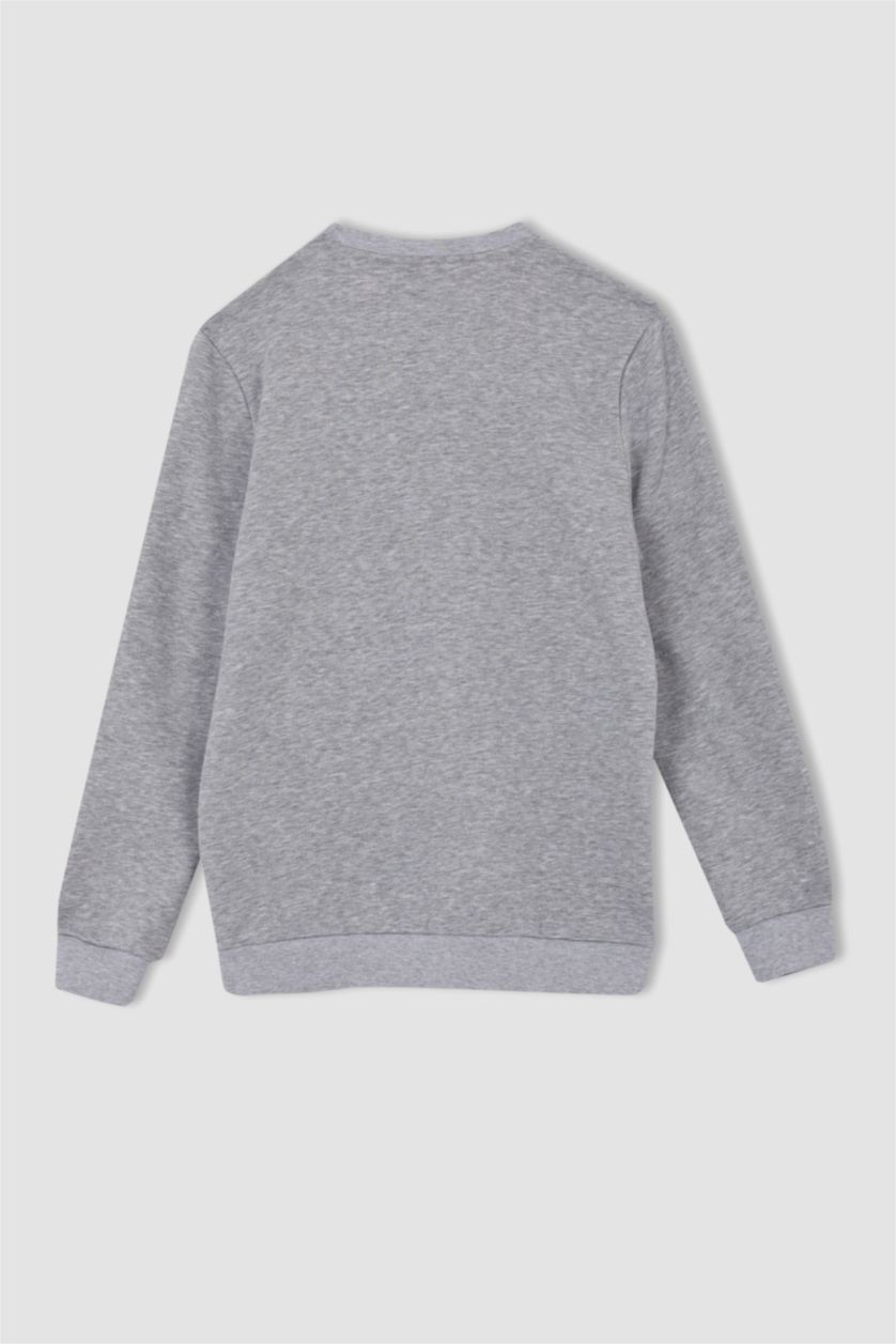 HOMME Gris Regular Fit Sweatshirt
