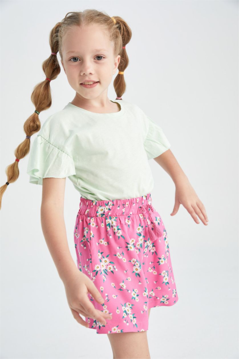 FILLES Rose Short Viscose Fille