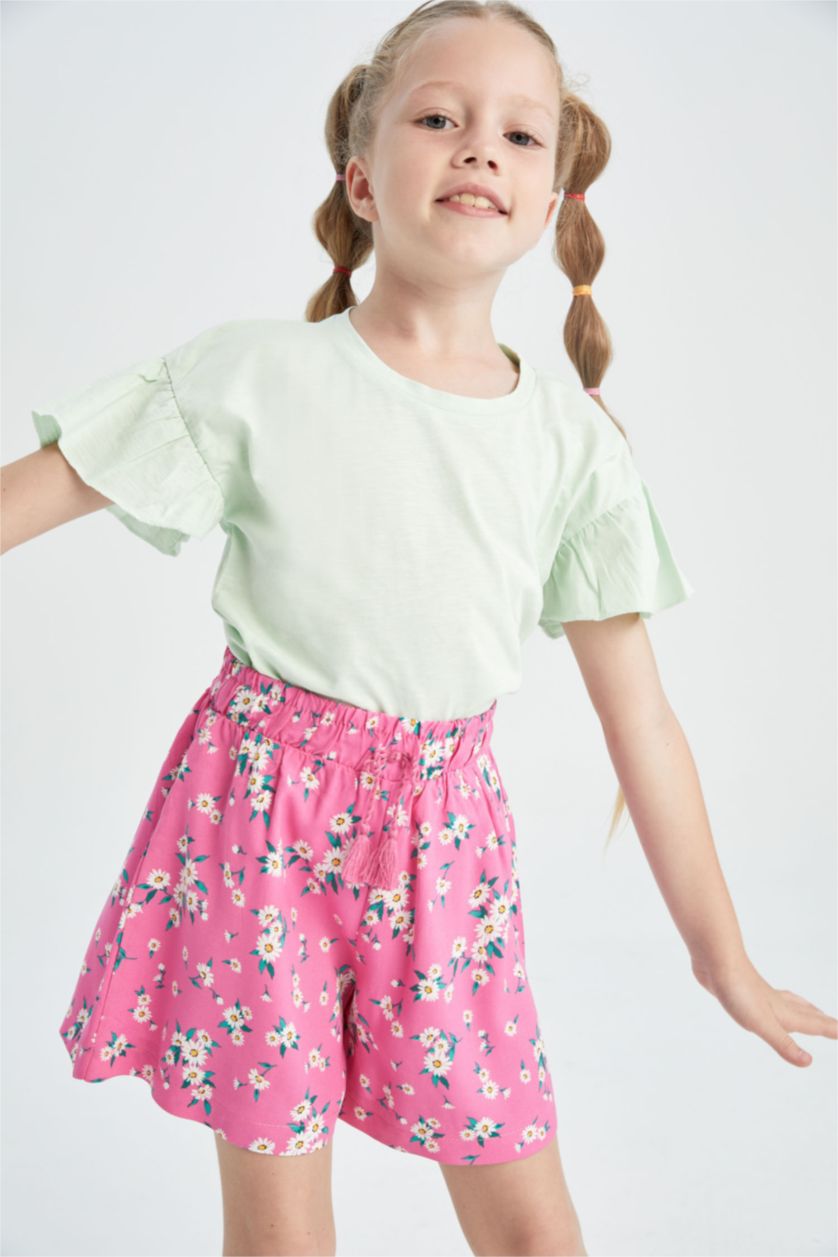 FILLES Rose Short Viscose Fille