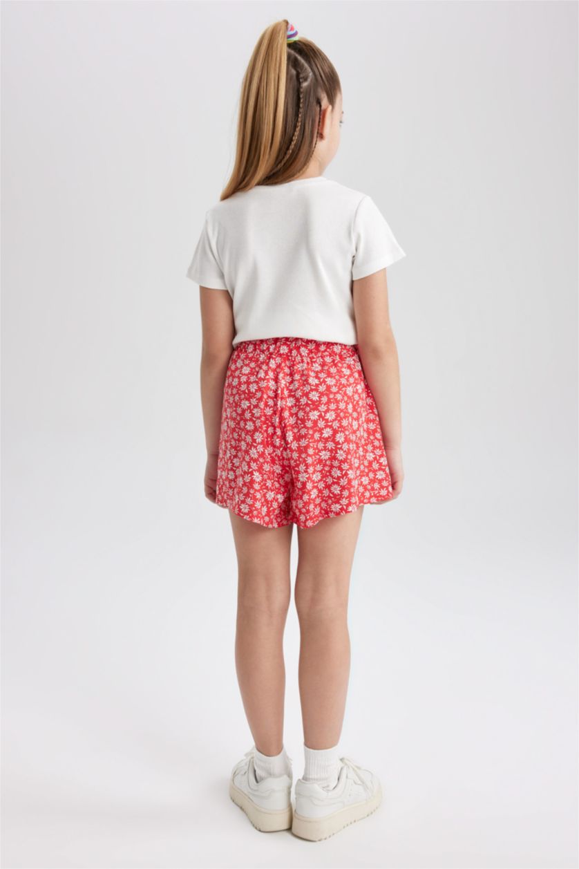 GIRLS & TEENS Red Girl Viscose Shorts
