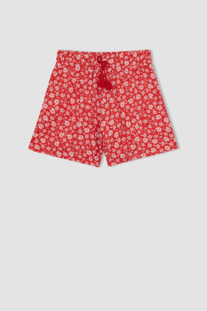 GIRLS & TEENS Red Girl Viscose Shorts
