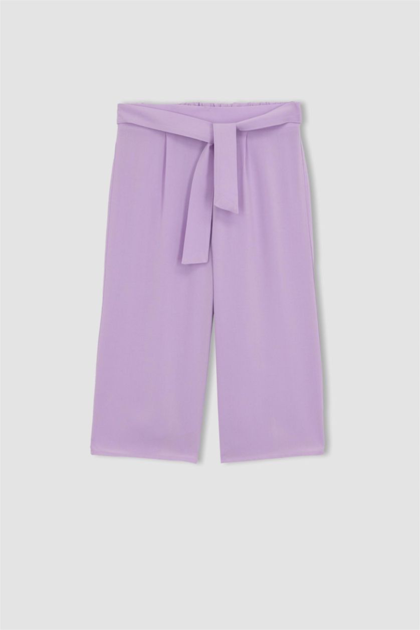 FILLES Violet Pantalon Viscose Culotte