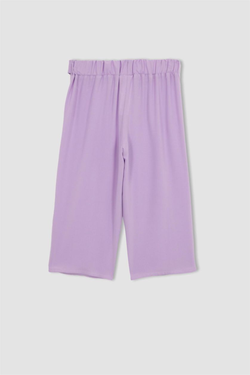 FILLES Violet Pantalon Viscose Culotte