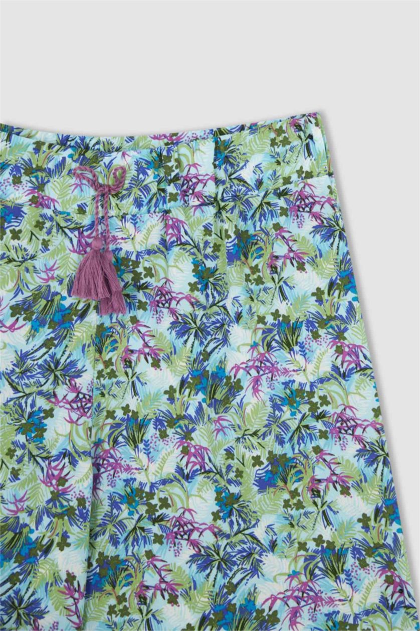 FILLES Violet Pantalon large en viscose Palazzo pour fille