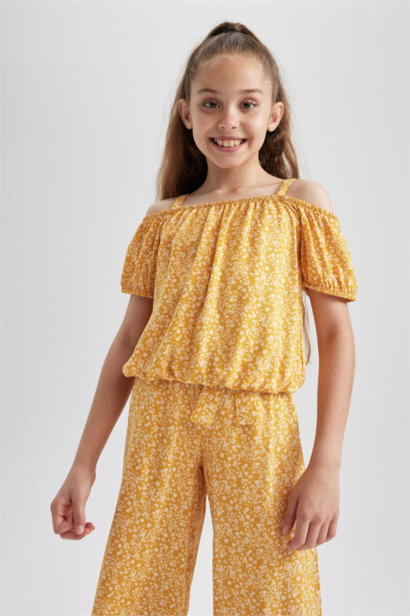 FILLES Jaune Blouse à manches courtes Sans Manches