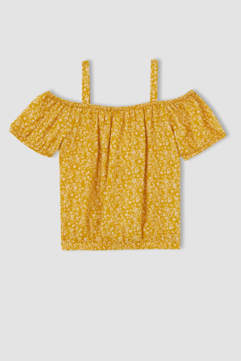 FILLES Jaune Blouse à manches courtes Sans Manches