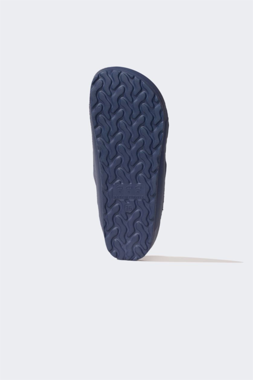 Boys & Teens NAVY Boy Double Banded Slippers