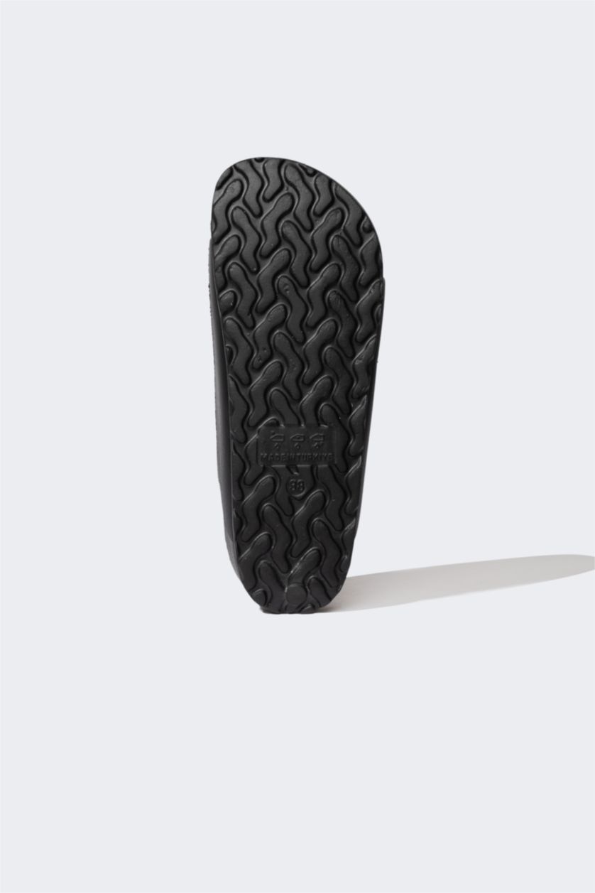 Erkek Çocuk - Genç Erkek Siyah Erkek Çocuk Düz Taban Eva Terlik