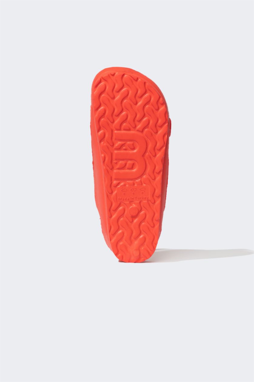 أولادي أحمر شبشب ولادي إيفا بكعب مسطح