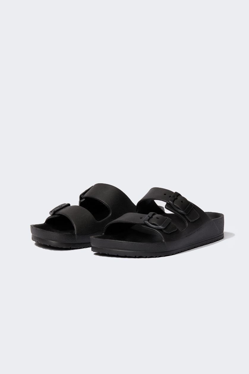 أولادي أسود شبشب إيفا بكعب مسطح