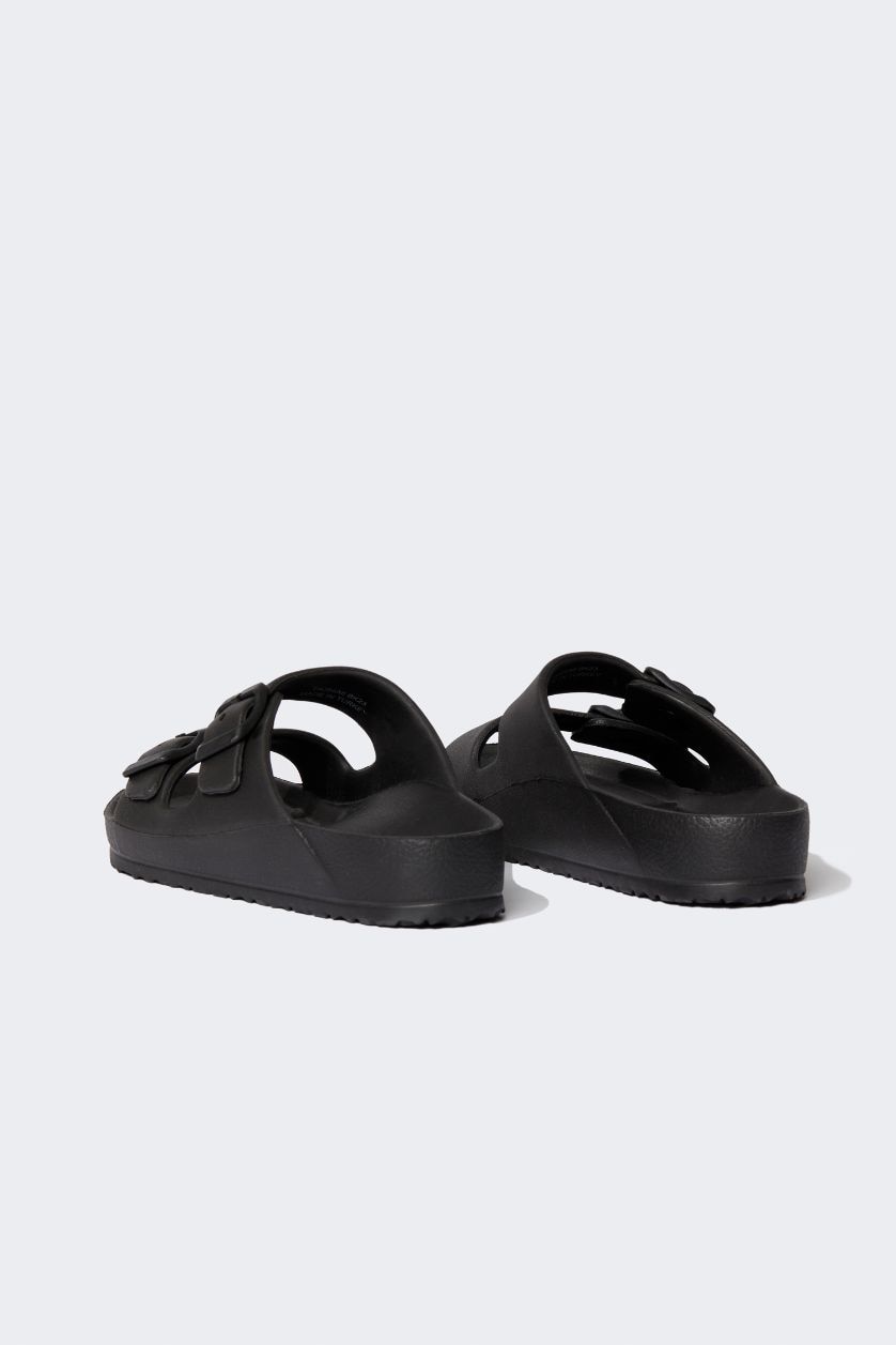 أولادي أسود شبشب إيفا بكعب مسطح