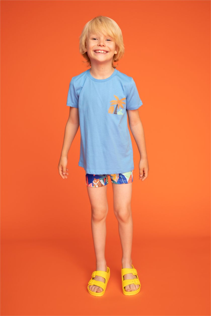 Erkek Çocuk - Genç Erkek Sarı Erkek Çocuk Eva Çift Bant Tokalı Terlik