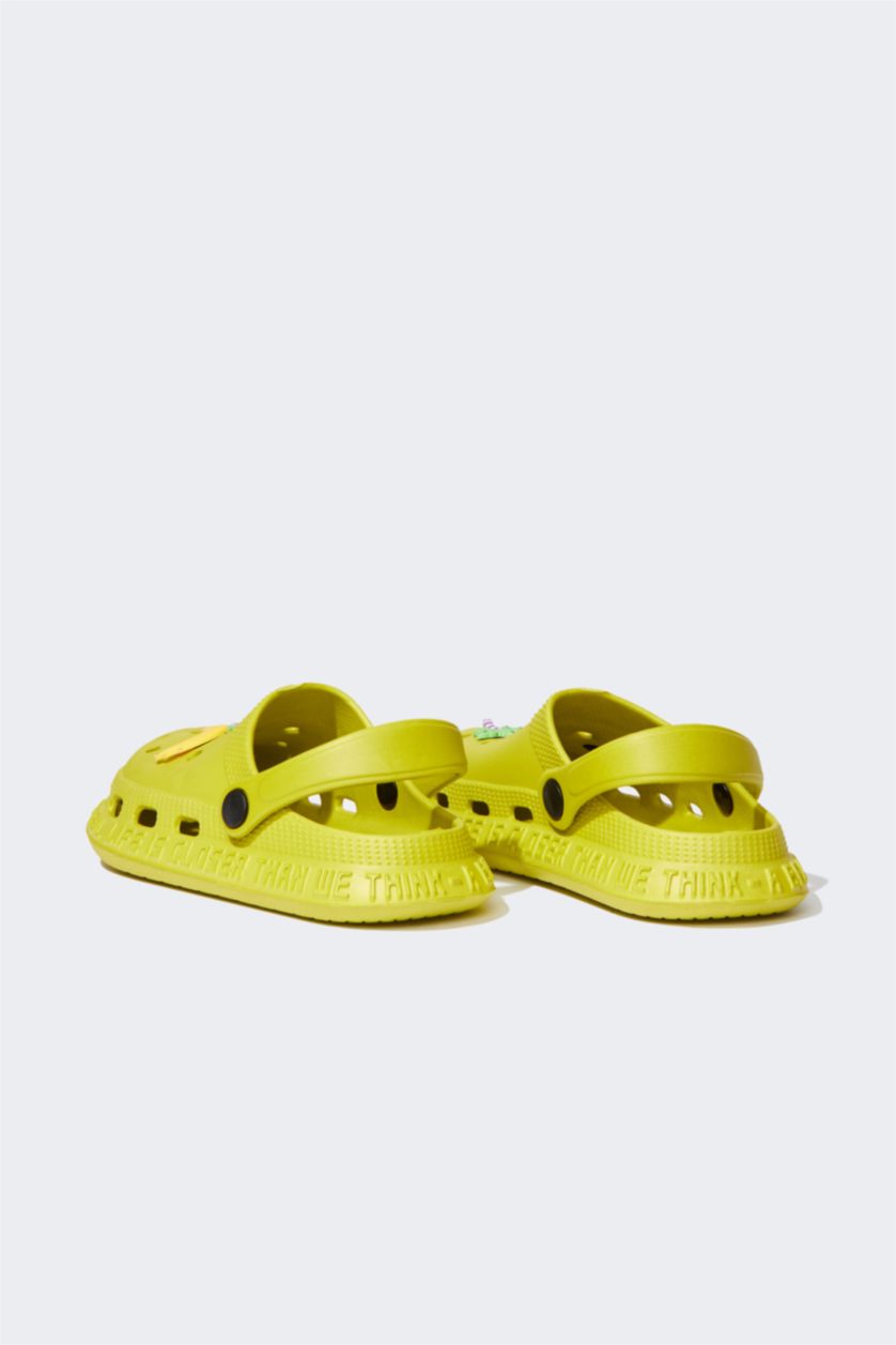 GARÇONS Yeşil Pantoufles de sandales de plage à motifs pour garçon