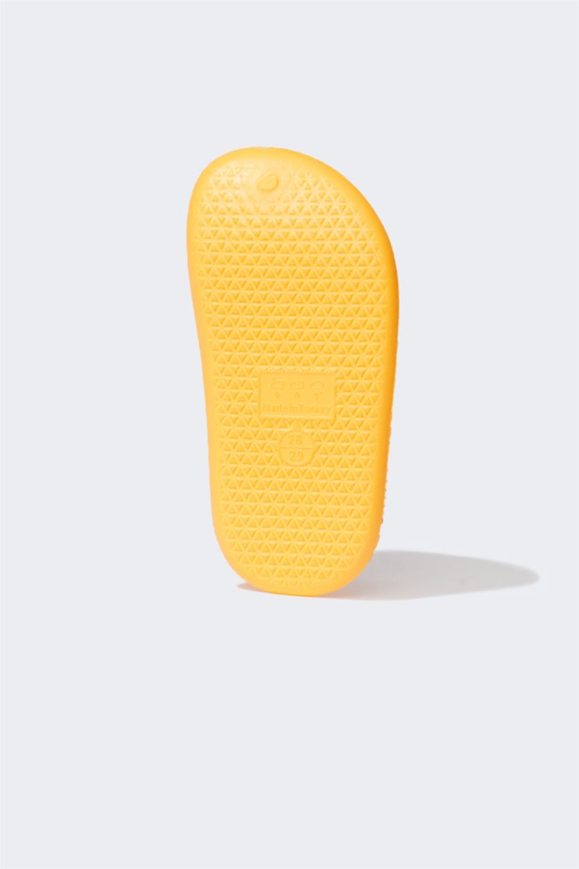 GARÇONS Orange Pantoufles de sandales de plage à motifs pour garçon