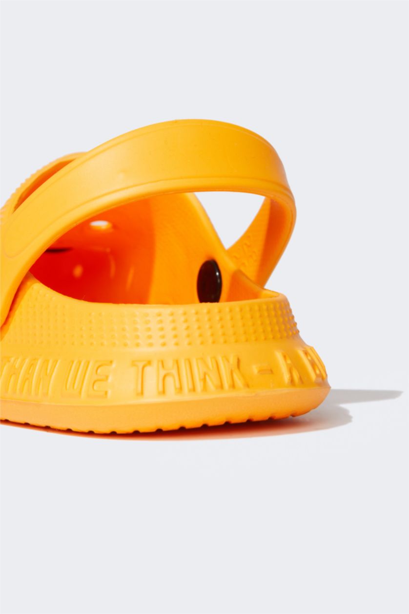 GARÇONS Orange Pantoufles de sandales de plage à motifs pour garçon