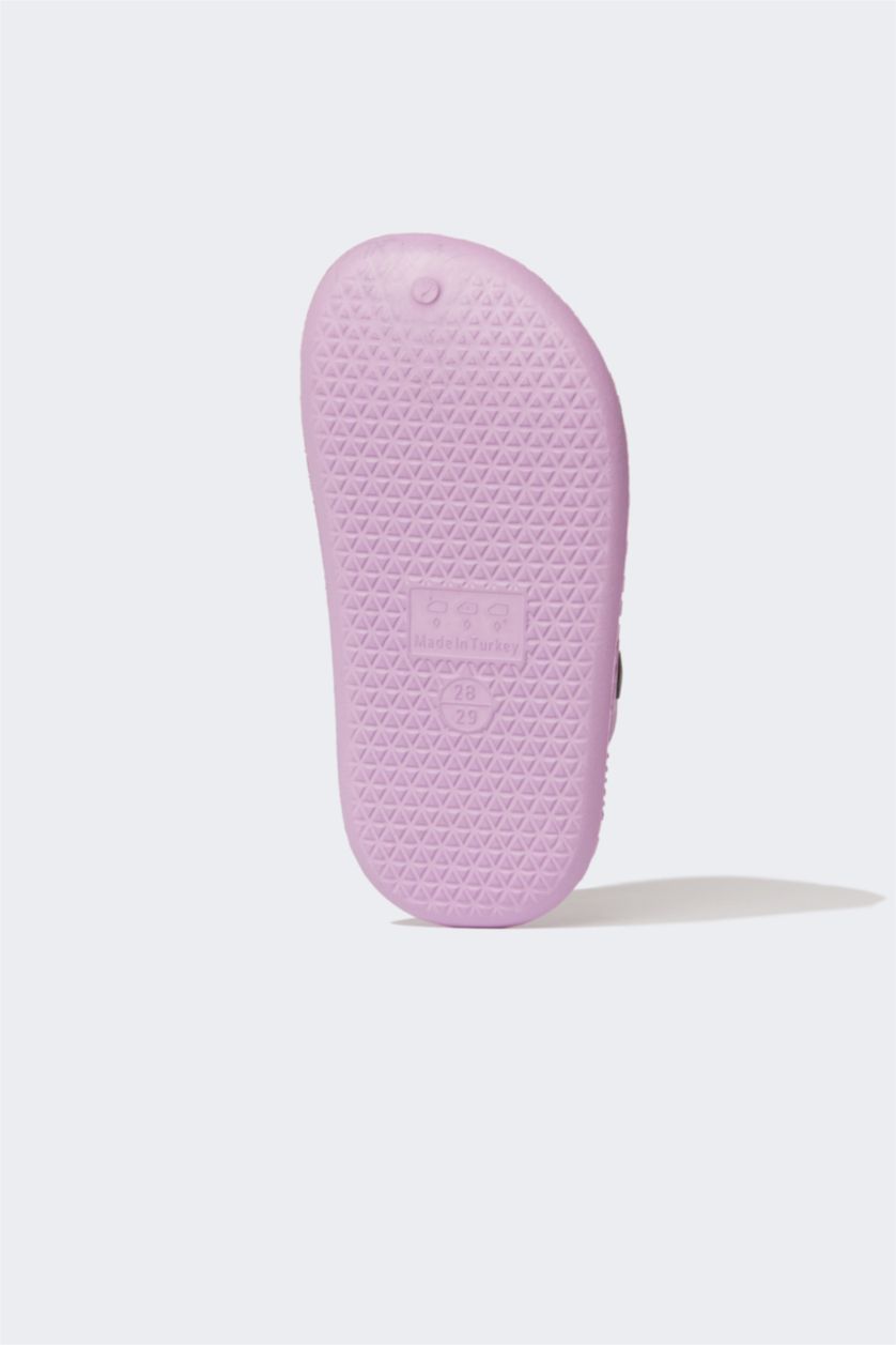 بنات بنفسجي فاتح صندل بكعب مسطح