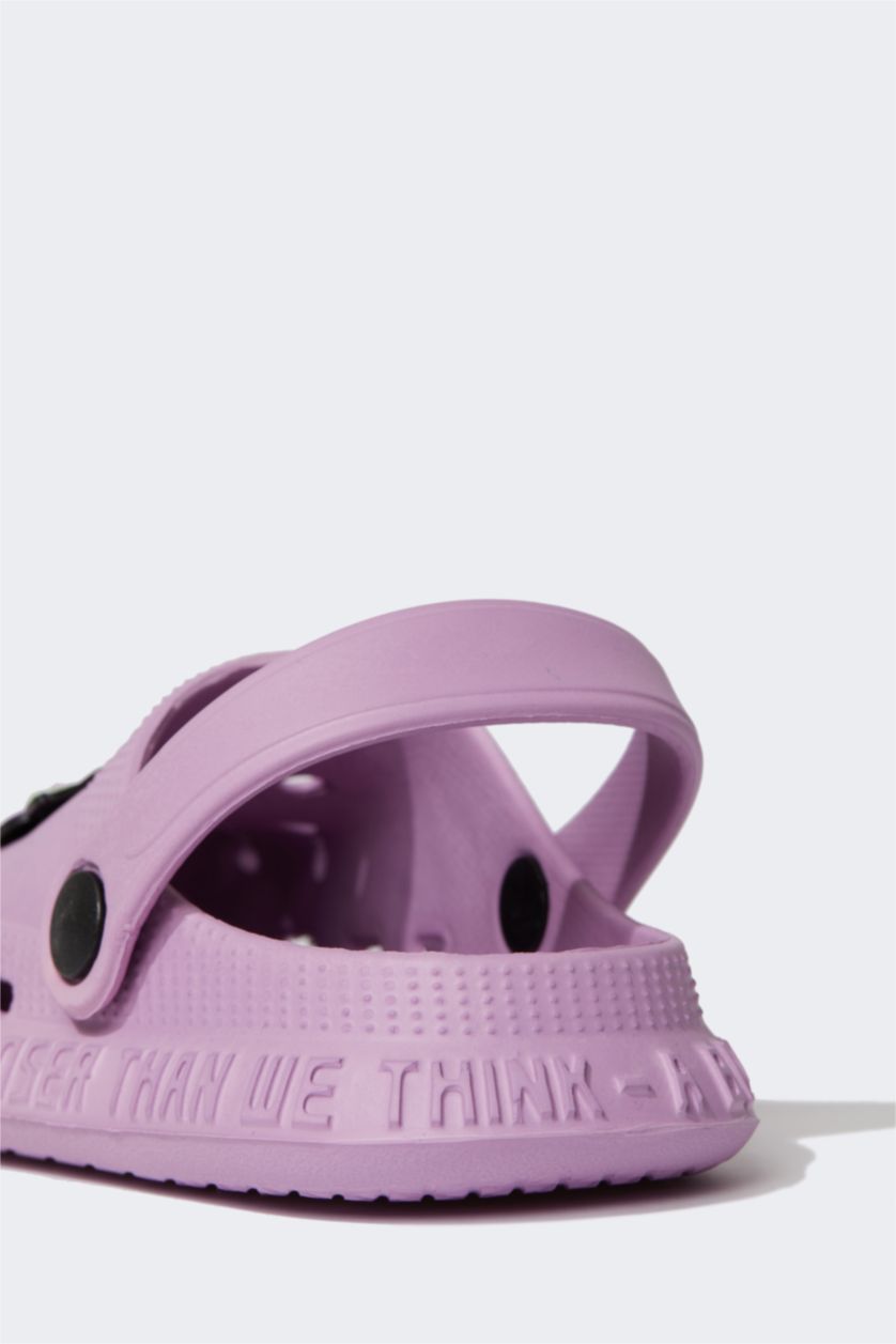 بنات بنفسجي فاتح صندل بكعب مسطح