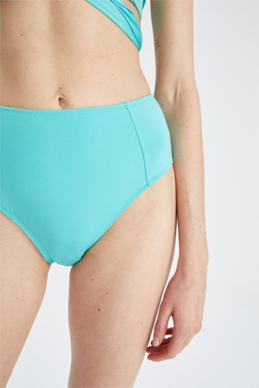 WOMAN Mint Fall in Love Regular Fit High Waist Bikini Bottoms