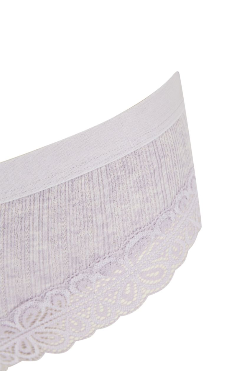 WOMAN Lilac Melange Lace Hipster Thong