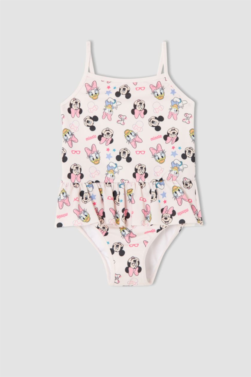 BÉBÉ FILLE Rose Maillot de bain bébé fille Disney Mickey et Minnie sous licence